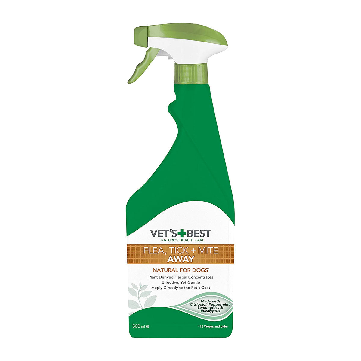 Vet's Best Flea Tick and Mite Treatment Spray for Dogs 500 ml