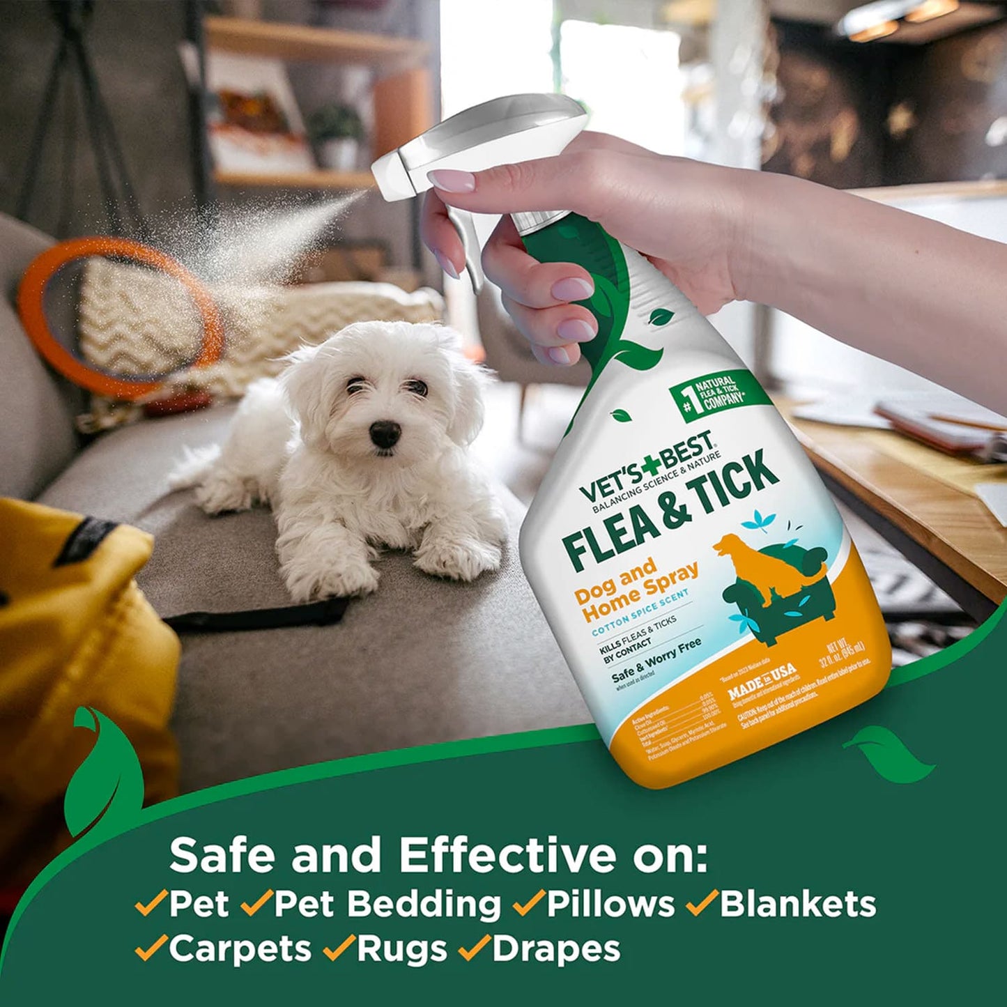 Vet's Best Flea and Tick Home Treaent Spray 32 oz