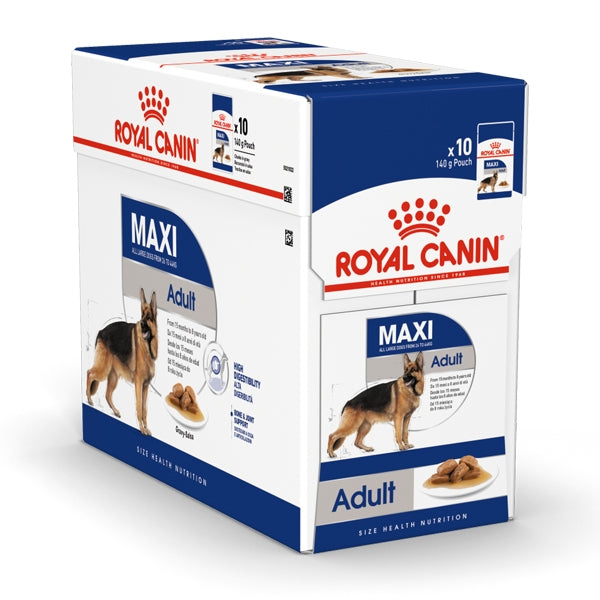 Royal Canin Size Health Nutrition Maxi Adult (Wet Food Pouches) 10 x 140 g