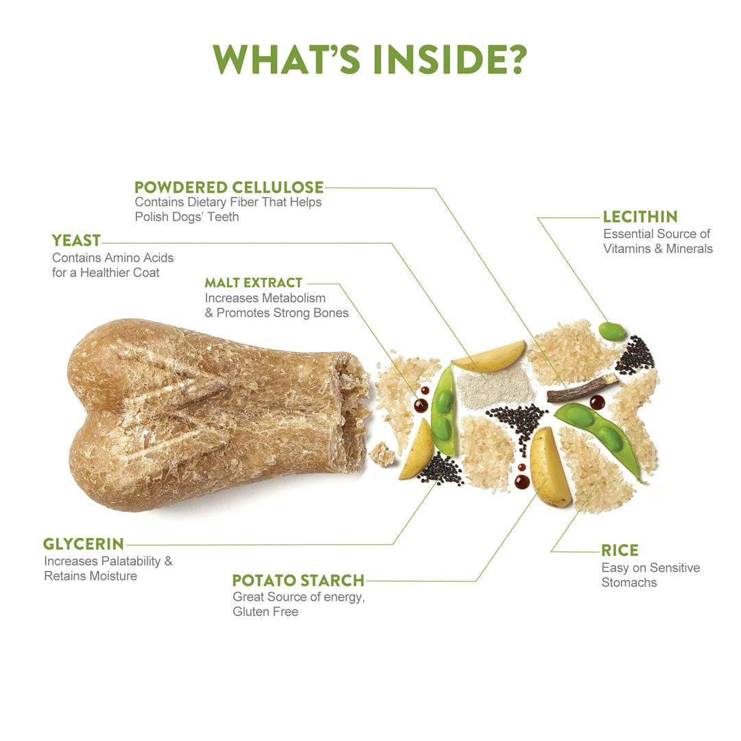 Whimzees Rice Bone Dental Dog Treat - Large (9pcs)