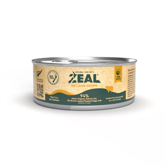 Zeal Grain Free Canned Cat Food 90g - (Lamb Recipe)