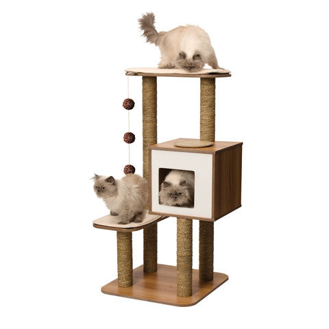 Catit Vesper Cat Furniture VHigh Base Walnut