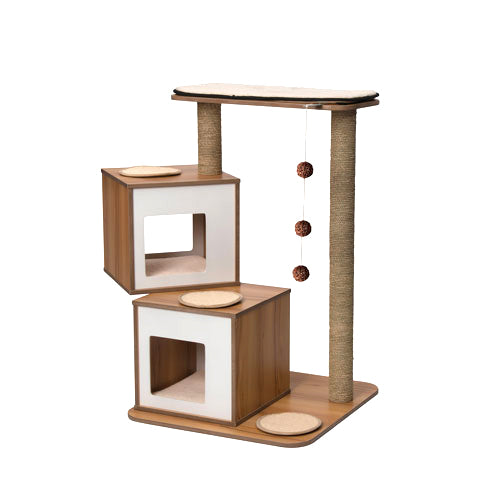 Catit Vesper Cat Furniture VDouble Walnut