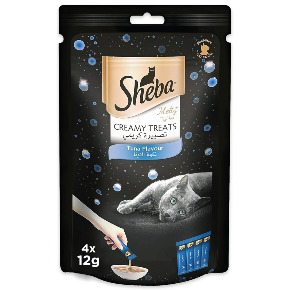 Sheba Melty Tuna Creamy Cat Treat 4x12g