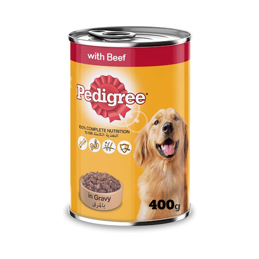 Pedigree Beef Chunks in Gravy Wet Dog Food - 400G