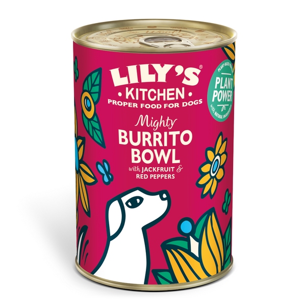Lily's Kitchen Mighty Burrito Bowl Adult Wet Dog Food 400G Pack of 6