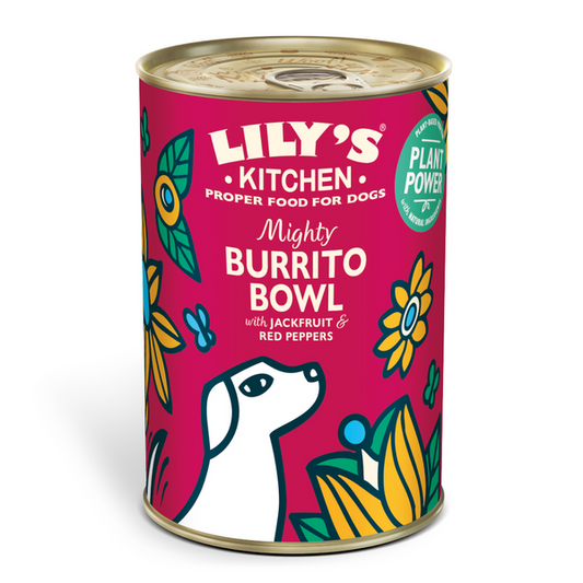Lily's Kitchen Mighty Burrito Bowl Adult Wet Dog Food 400G Pack of 6