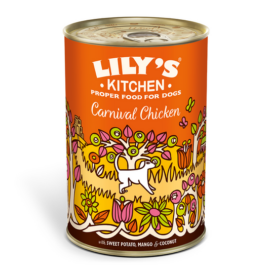 Lily's Kitchen Dog Carnival Chicken Wet Food 400G Pack of 6