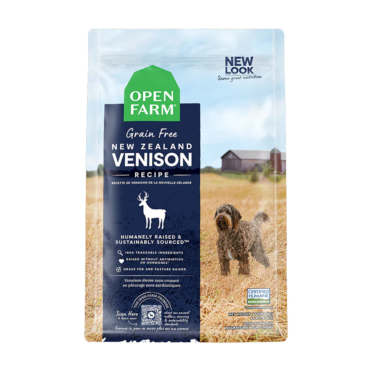 Open Farm Grain Free New Zealand Venison Dry Dog Food