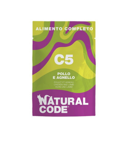 Natural Code Chicken & Lamb Complete Wet Cat Food - 70G