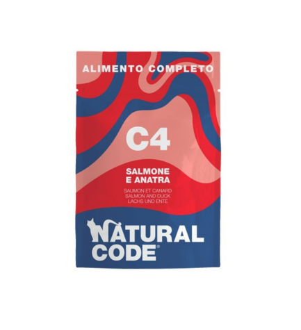 Natural Code Salmon & Duck Complete Wet Cat Food - 70G