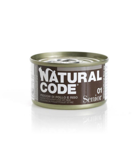 Natural Code Senior 01 Chicken Flakes Wet Cat Food - 85G