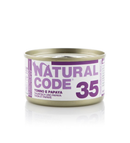 Natural Code Tuna & Papaya Soft Jelly Wet Cat Food - 85G