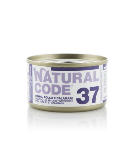 Natural Code Tuna Chicken & Squids Soft Jelly Wet Cat Food - 85G