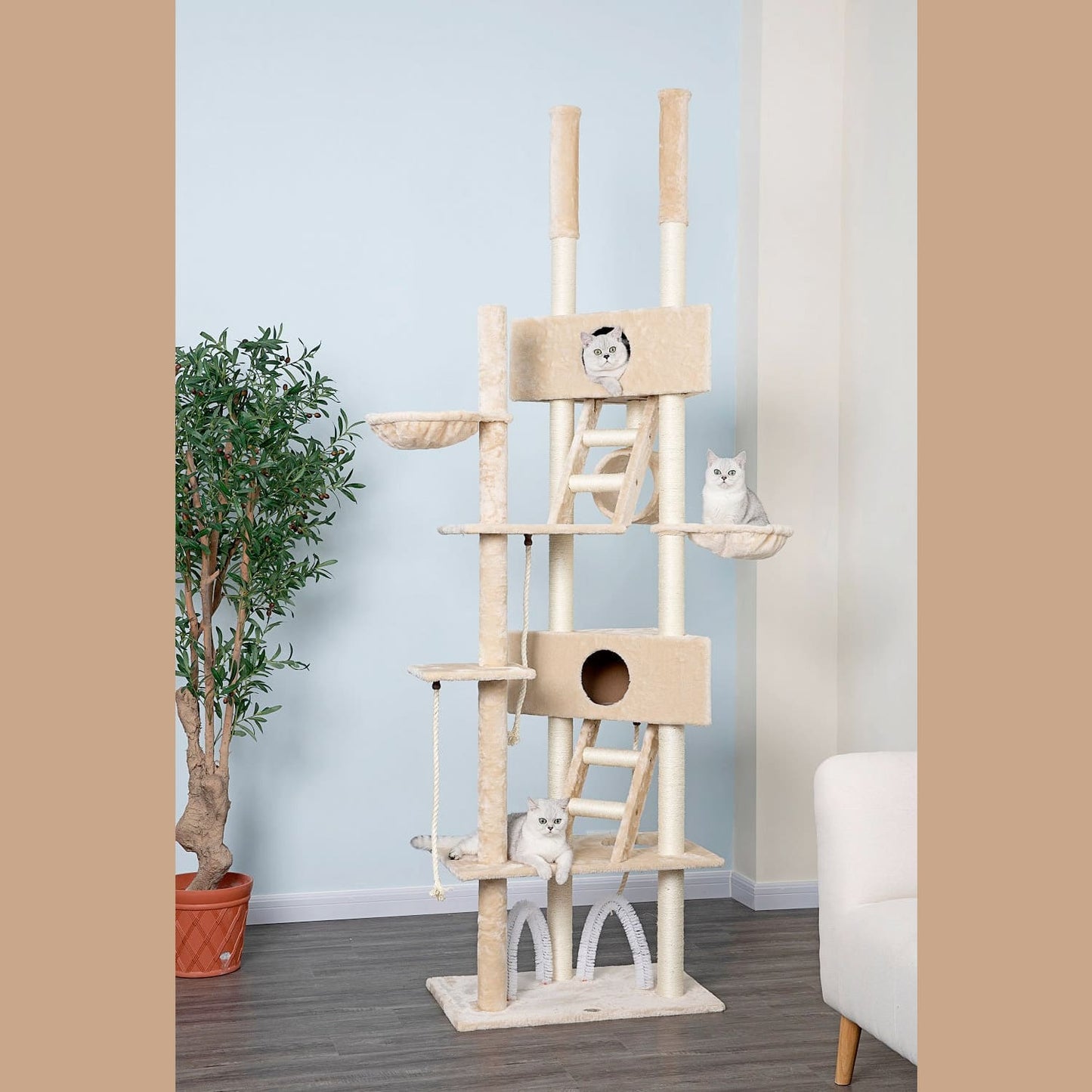 106" Cat Tree Condo Furniture