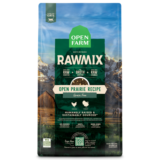 Open Farm RawMix Open Prairie Recipe Dry Cat Food - 1KG