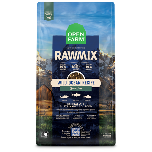 Open Farm RawMix Wild Ocean Recipe Dry Cat Food - 1KG