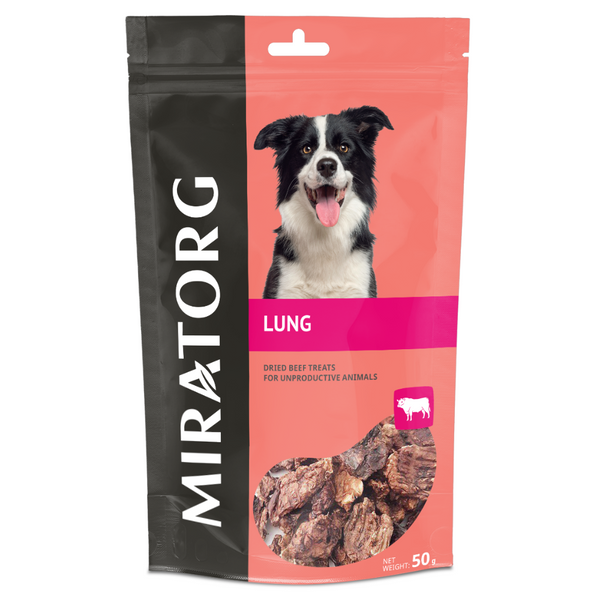 Miratorg Dried Beef Lungs Dog Treats - 50G