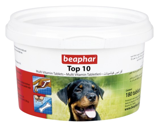 Beaphar Top 10 Dog Multi-Vitamins 180 Tabs
