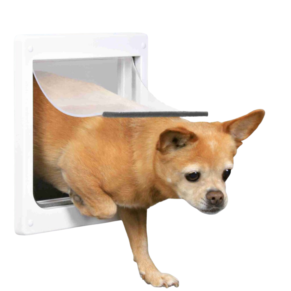 Trixie 2 Way Flap Model 3877 for Dogs - WHITE/XS–S