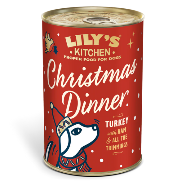 Lily's Kitchen Christmas 2025 Turkey & Ham Wet Dog Food 400G
