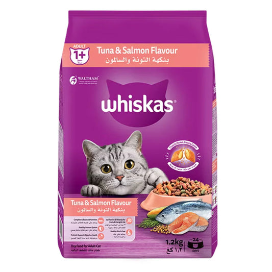 Whiskas Adult Tuna & Salmon Dry Cat Food