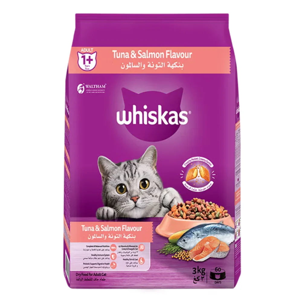 Whiskas Adult Tuna & Salmon Dry Cat Food