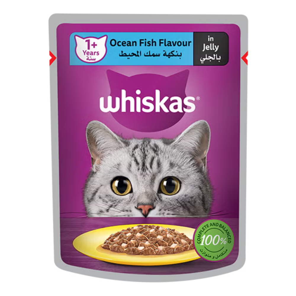 Whiskas Oceanfish Pouches Wet Cat Food - 80G
