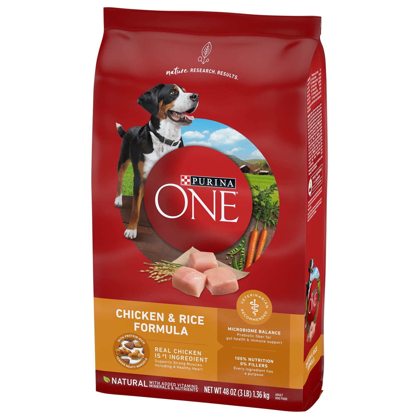 (1.36kg) Purina ONE Dry Dog Food with Chicken & Rice Formula
