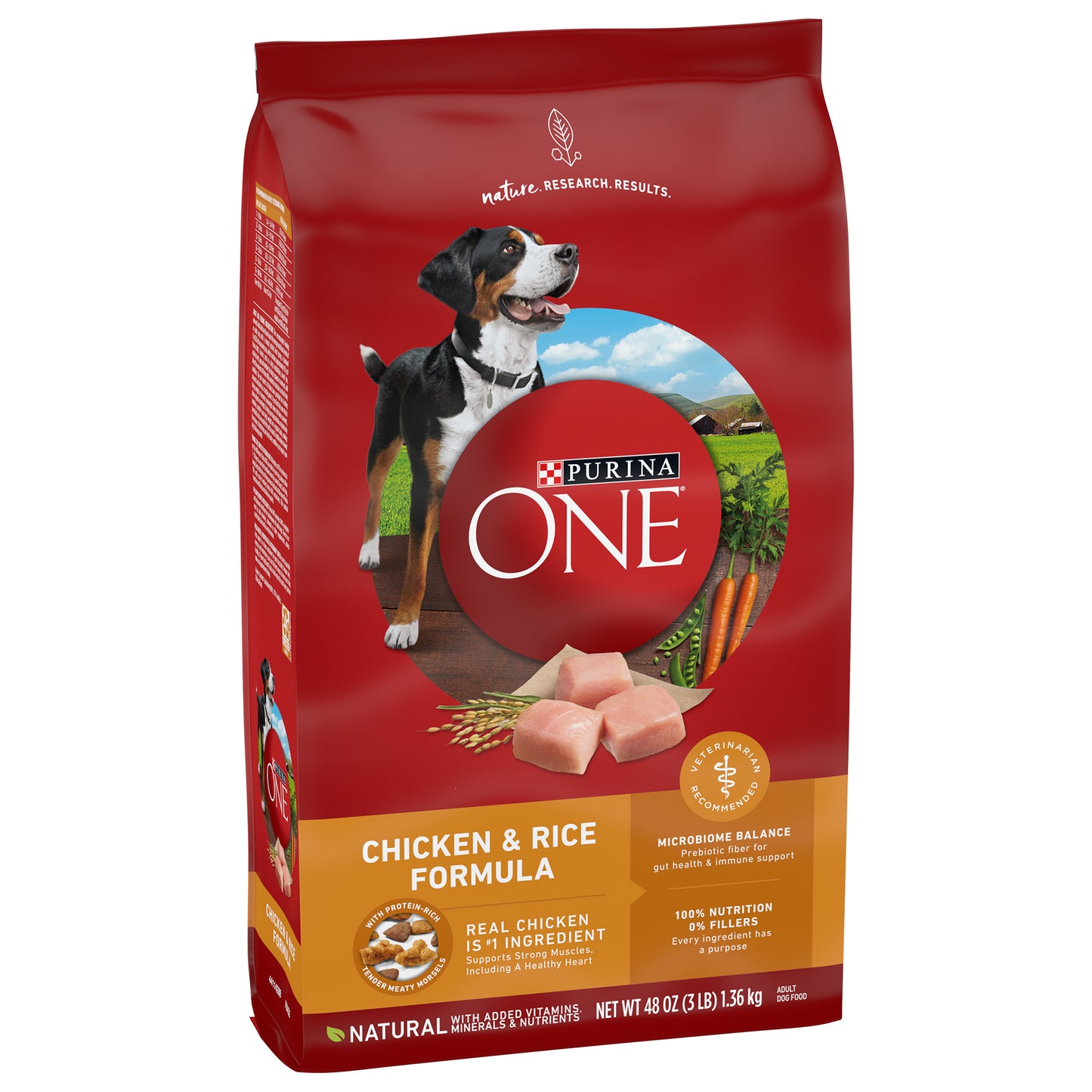 (1.36kg) Purina ONE Dry Dog Food with Chicken & Rice Formula