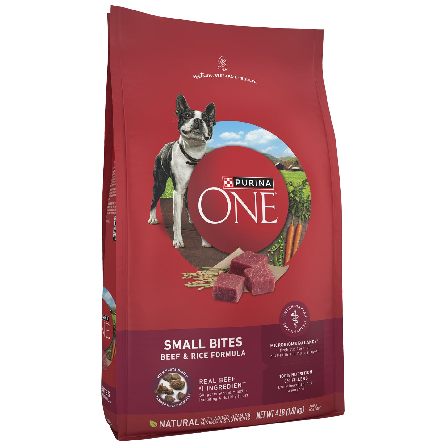 (1.81kg) Purina ONE Small Bites Dry Dog Food Beef & Rice Formula