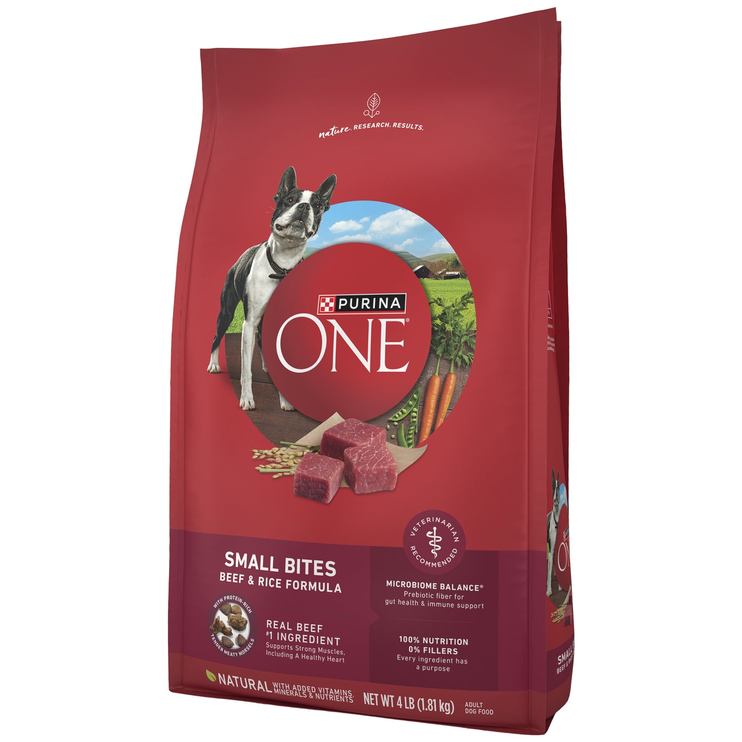 (1.81kg) Purina ONE Small Bites Dry Dog Food Beef & Rice Formula