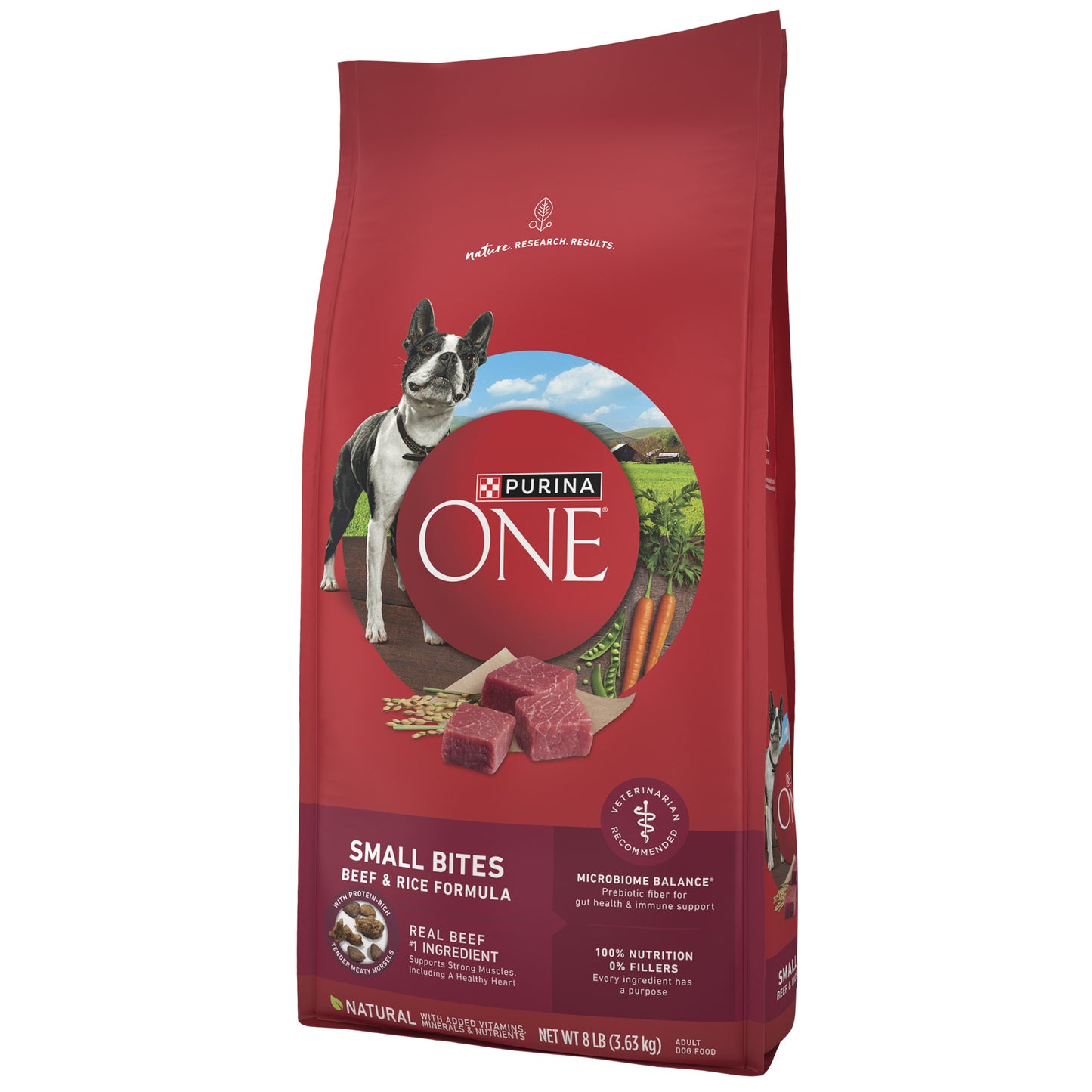 (3.63kg) Purina ONE Small Bites Dry Dog Food Beef & Rice Formula