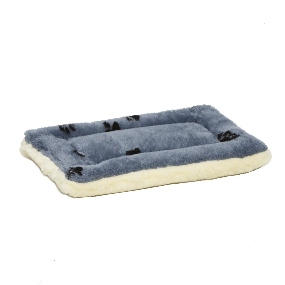 QuietTime Reversible Paw Print Fleece Pet Bed - 18 inch