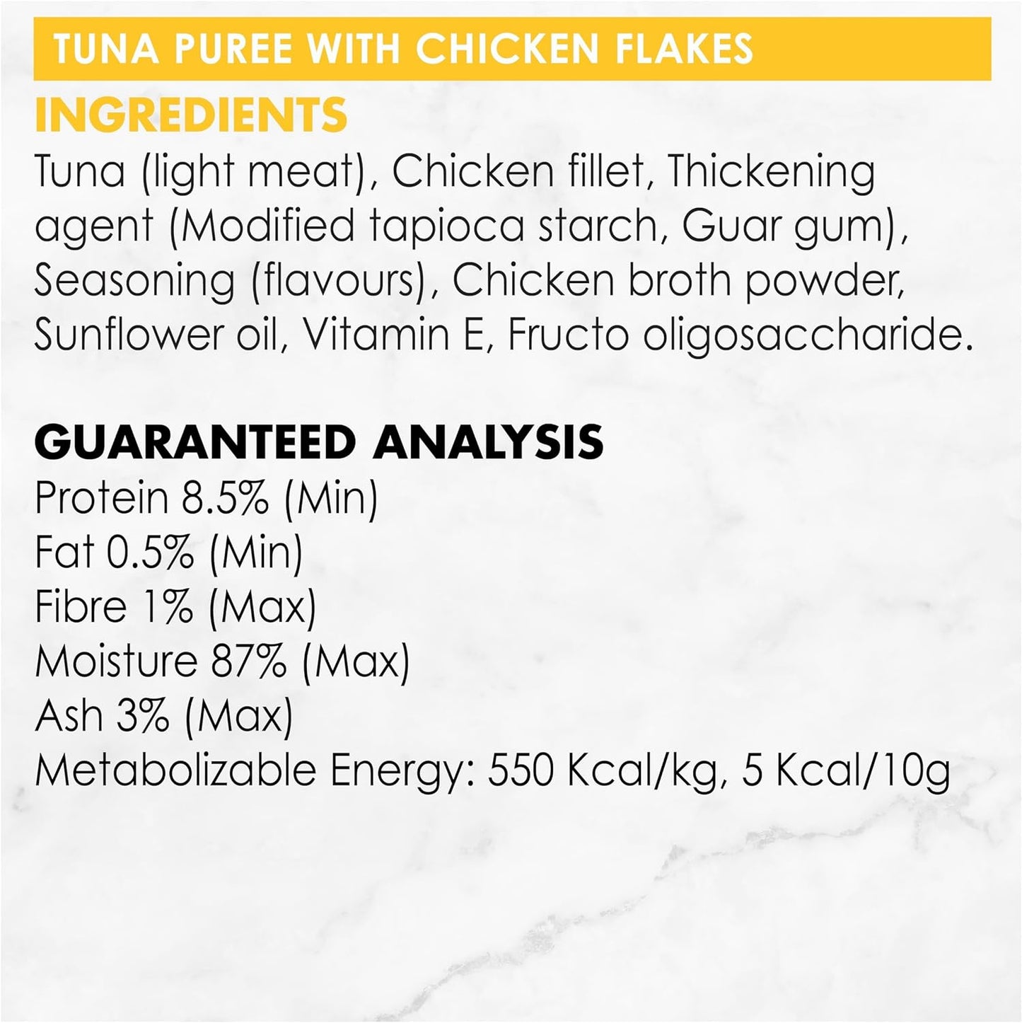 10gm (Pack of 60) Purina Fancy Feast Puree Kiss Tuna with Chicken Flakes Wet Cat Food