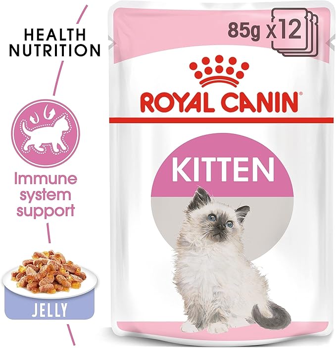 Royal Canin Feline Health Nutrition Kitten Jelly (Wet Food - Pouches) 12 x 85 g