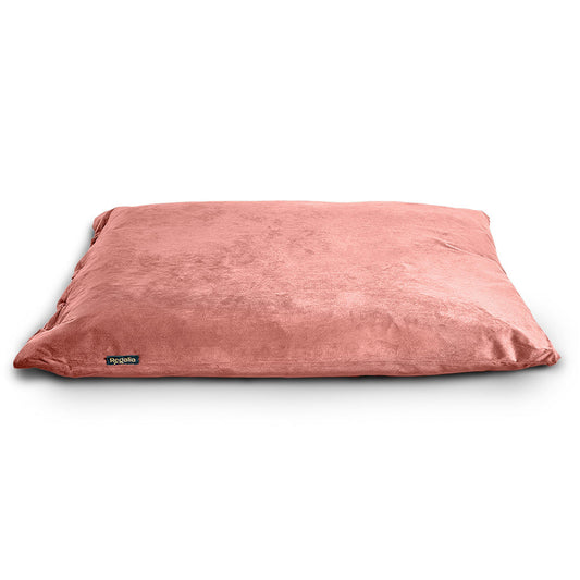 Regalia Velvet Deep Duvet Non-Slip Dog Bed - Rose/Medium