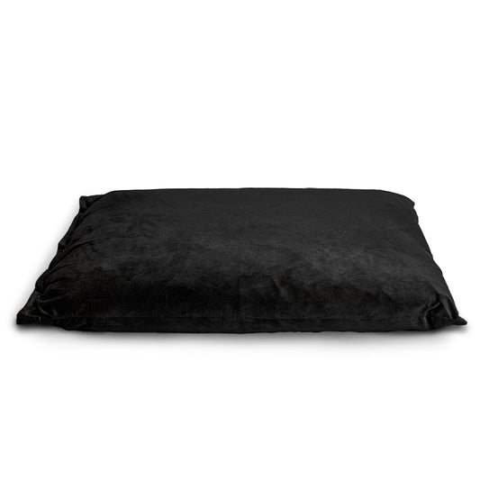 Regalia Velvet Deep Duvet Non-Slip Dog Bed - Black/Medium