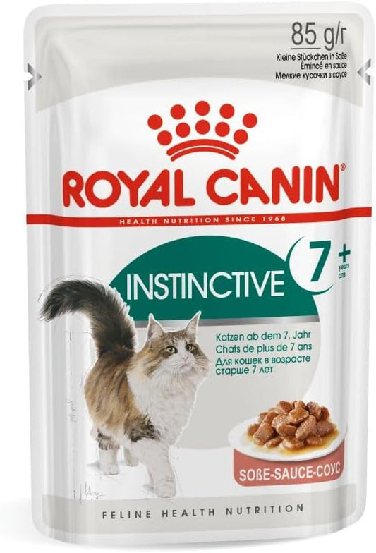 Royal Canin Feline Health Nutrition Instinctive 7+ Gravy (Wet Food - Pouches) Pack of 12 x 85 g