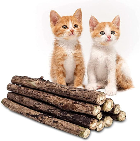 Organic Catnip Sticks - 20pcs All-Natural High-Performance Chew Toys for Cats