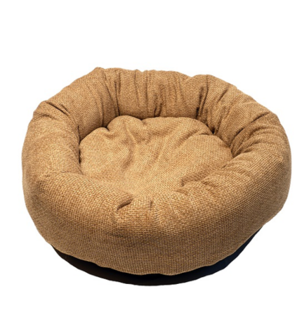 Danish Design Allsorts Basketweave Beige Donut Bed for Dogs