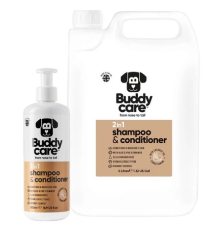 Buddycare 2in1 Dog Shampoo & Conditioner - COCONUT