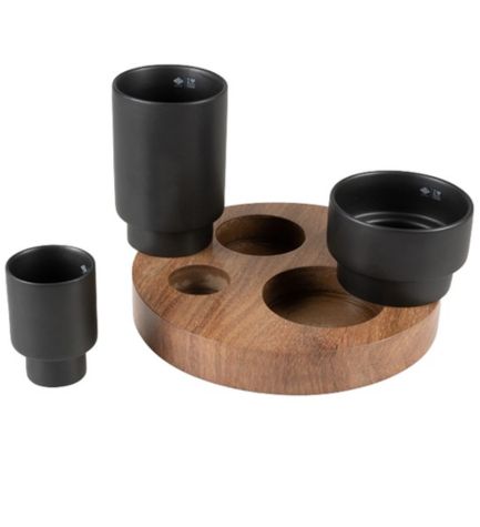 D&D Home I Love Happy Cats Iggy Enriched Food Tray with 3 Levels for Cats