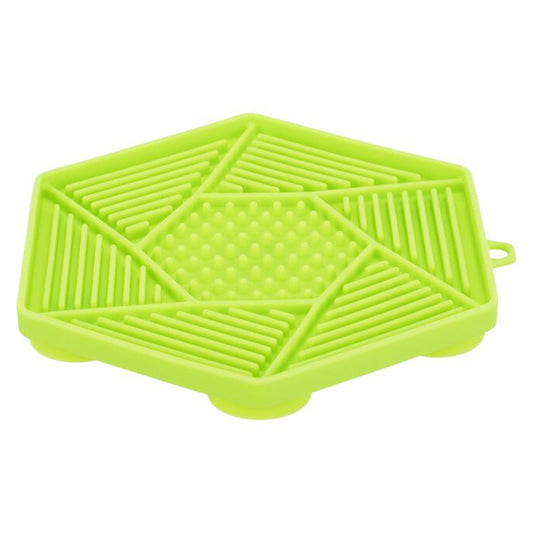 Trixie Lick'n'Snack Hexagon Mat with Suction Pad for Dogs Green/17cm