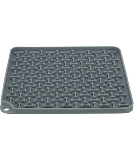 Trixie Lick'n'Snack Square Silicon Mat for Dogs Dark Grey/20X20cm
