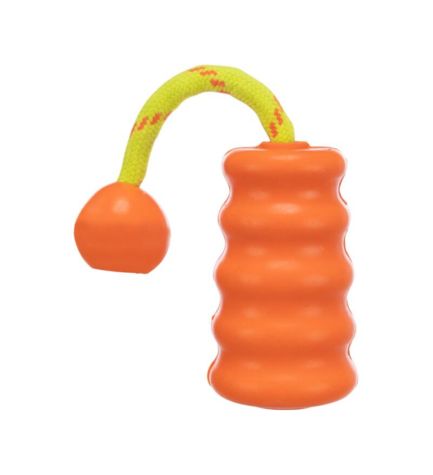Trixie Mot-Fun Floatable Natural Rubber Dog Toy Orange 9/22 cm