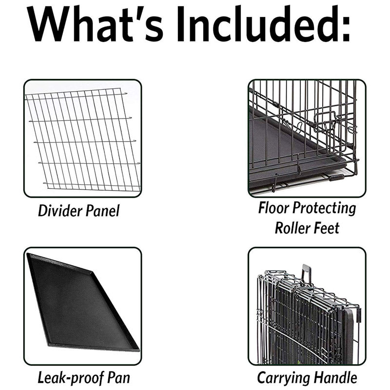 Contour Double Door Dog Crate 30"