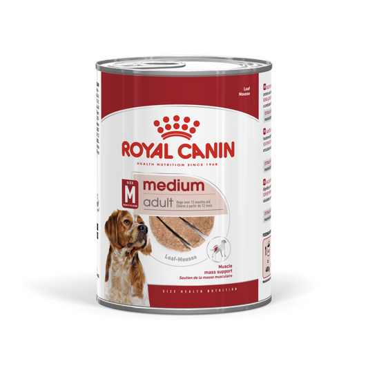 Royal Canin Size Health Nutrition Medium Adult (Wet Food   Can) 12 x 410 g