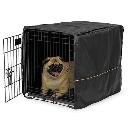 Black Polyester Pet Crate Covers - 24 inch