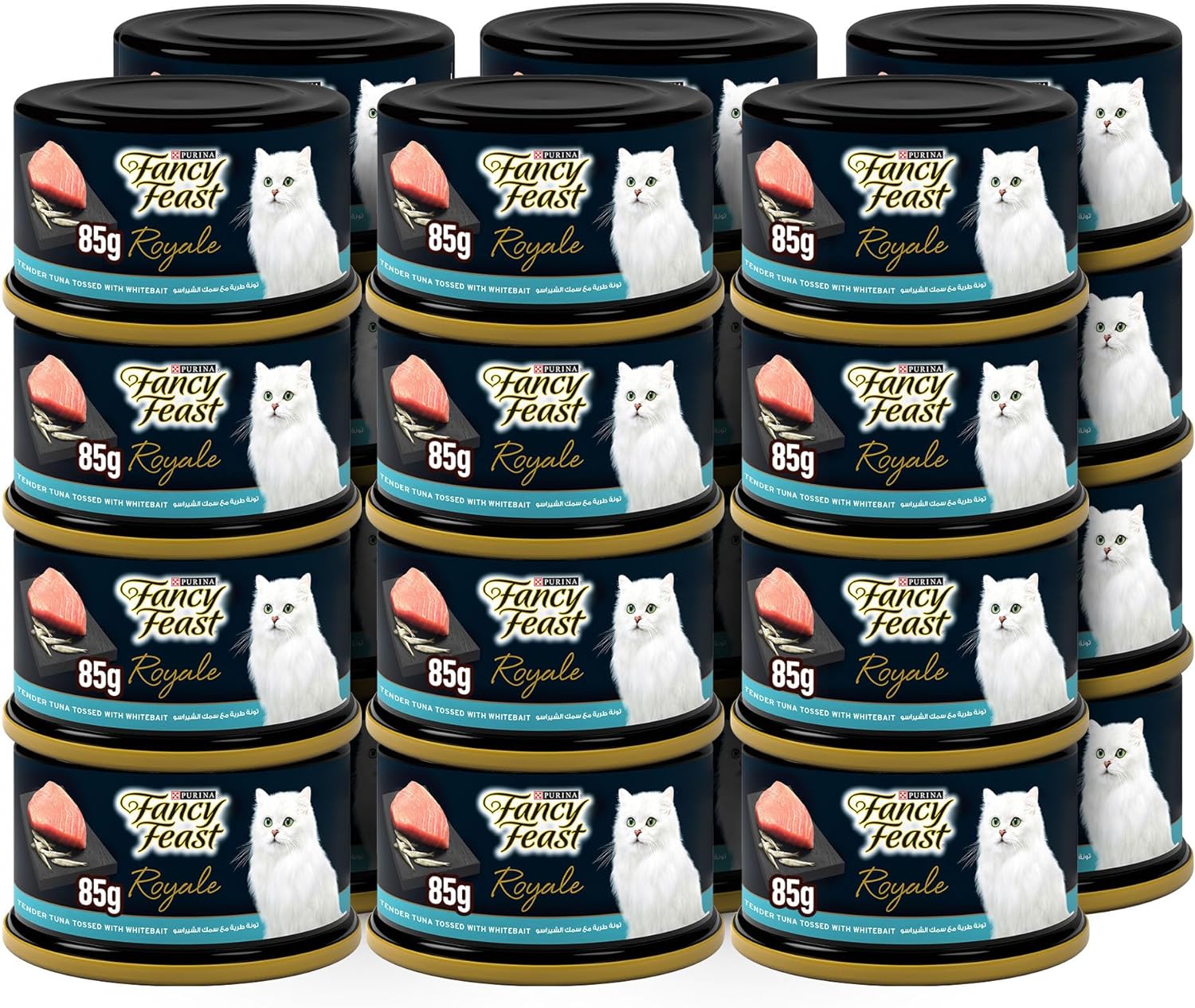 85gm Pack of 24 Purina Fancy Feast Royale Tender Tuna & Whitebait Wet Cat Food